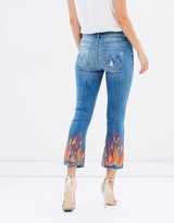 Thumbnail for your product : Mother Insider Crop Fray Jeans