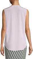 Thumbnail for your product : Diane von Furstenberg Sleeveless Ruffle Front Blouse