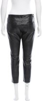 Thumbnail for your product : American Retro Leather Mid-Rise Pants