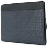 Thumbnail for your product : Ferragamo Gancini-embossed clutch bag