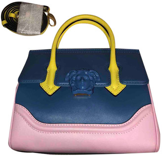 Versace Palazzo Empire Blue Leather Handbags - ShopStyle Bags