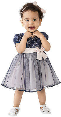 Bonnie Jean Baby Girls 2-pc. Short Sleeve A-Line Dress