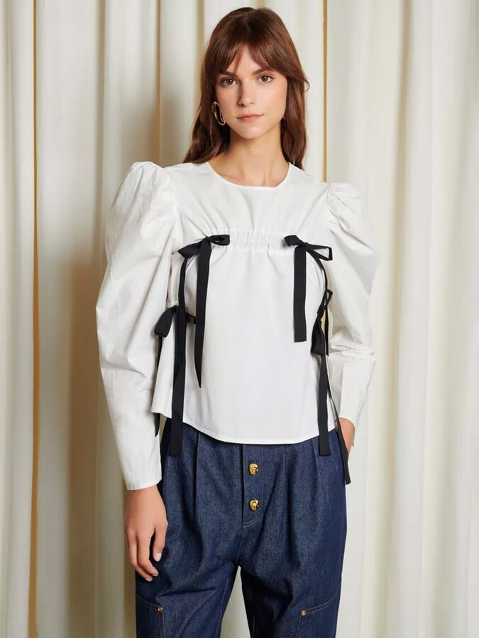 GHOSPELL Alice Ruched Top - ShopStyle