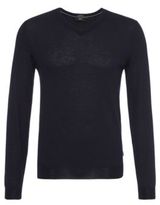 Thumbnail for your product : Hugo Boss Melba-D Merino Wool V-Neck Sweater L Black