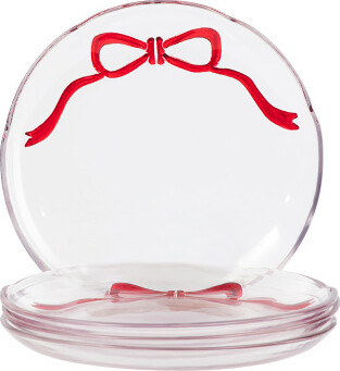 TJMAXX Set Of 4 8In Single Bow Side Appetizer Plates
