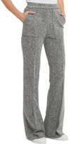 Thumbnail for your product : By Malene Birger Vassionah Boiled Wool-blend Flared Pants - Gray