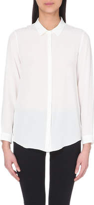 The Kooples Silk crest-button shirt
