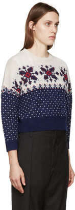 Etoile Isabel Marant Navy & Beige Gillian Sweater
