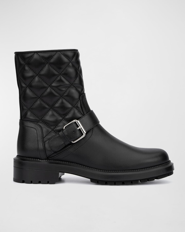 Quilted Moto Boots | ShopStyle