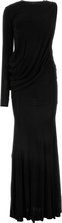 Andrea Adamo Draped Maxi Dress