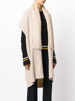 Thumbnail for your product : Agnona fur trim cardi-coat