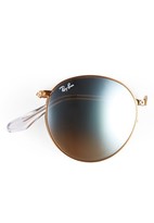 Thumbnail for your product : Ray-Ban Women's Icons 53Mm Folding Round Sunglasses - Copper Flash