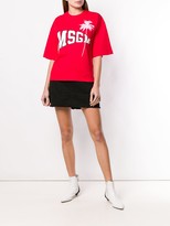 Thumbnail for your product : MSGM Frayed Bottom Denim Skirt