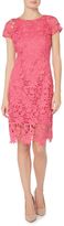 Thumbnail for your product : Ellen Tracy Short Sleeve Floral Lace Dress
