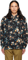 Thumbnail for your product : Erdem Black Floral Christian Hoodie