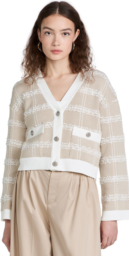 ADEAM Fine Gauge Cotton Knit Cardigan - ShopStyle