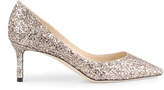 Thumbnail for your product : Jimmy Choo Romy 60 ballet pink glitter pumps