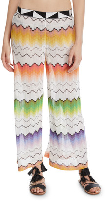 Missoni Mare Zigzag Mesh Pull-On Coverup Pants