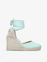 Thumbnail for your product : Castaner Carina cotton-canvas wedge espadrilles
