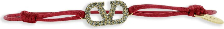 Valentino Garavani VLogo Signature crystal-embellished bracelet