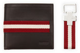 Thumbnail for your product : Bally Wallet and Key Ring Gift Set, Chocolate