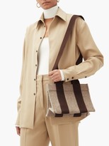 Thumbnail for your product : Rue De Verneuil - Lady Small Leather-trimmed Felt Tote Bag - Grey Multi