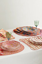 Thumbnail for your product : Loretta Caponi Floral-print Cotton Placemat And Napkin Set - Pink
