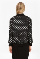 Thumbnail for your product : French Connection Dotty Spot Reversible Bomber Jacket