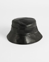 Thumbnail for your product : Ted Baker Wide Brim Leather Bucket Hat