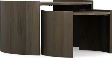 Simpli Home Robin Solid Wood Nesting Coffee Table Set