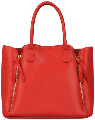 Wilsons Leather Womens Double Side Zip Leather Satchel