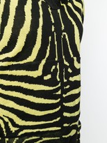 Thumbnail for your product : Laneus Zebra Print Hooded Jumper