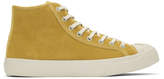 Thumbnail for your product : YMC Yellow Suede Wing Tip High-Top Sneakers