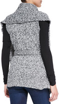 Thumbnail for your product : Blank Wraparound Cable-Knit Sweater Vest, Dark Gray