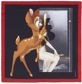 Thumbnail for your product : Givenchy Bambi print silk twill scarf