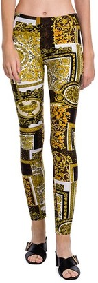 Versace Barocco Patchwork-Print Leggings
