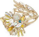 Thumbnail for your product : Betsey Johnson Gold-Tone Stone and Crystal Cockatoo Hinged Bracelet