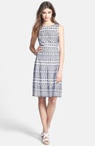 Thumbnail for your product : Ivanka Trump Cotton Eyelet Fit & Flare Dress
