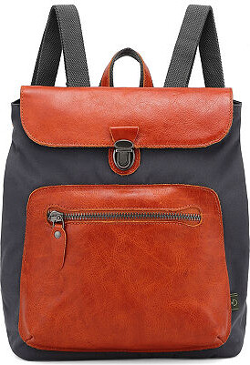 TSD BRAND Valley Trail Coated Canvas Unisex Adult Adjustable Straps Padded Straps Backpack