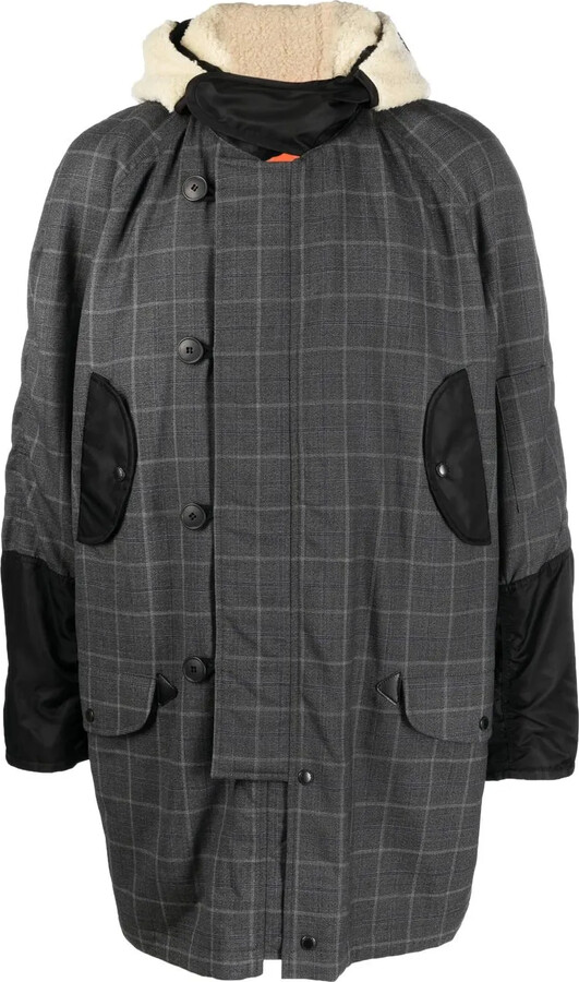 Junya Watanabe Checked Patchwork Coat