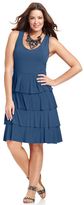 Thumbnail for your product : Style&Co. Plus Size Sleeveless Ruffle Tank Dress