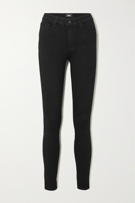 Paige Hoxton High-rise Skinny Jeans - Black
