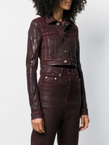 Thumbnail for your product : Rick Owens Little Joe cropped denim jacket