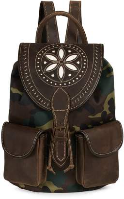 Penelope Chilvers Feria Camouflage Chocolate Rucksack