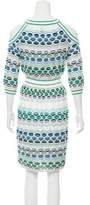 Thumbnail for your product : M Missoni Knee-Length Cold-Shoulder Dress