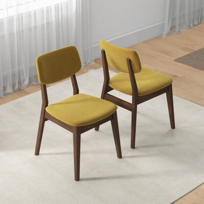 Avra Upholstered Solid Wood Side Chair