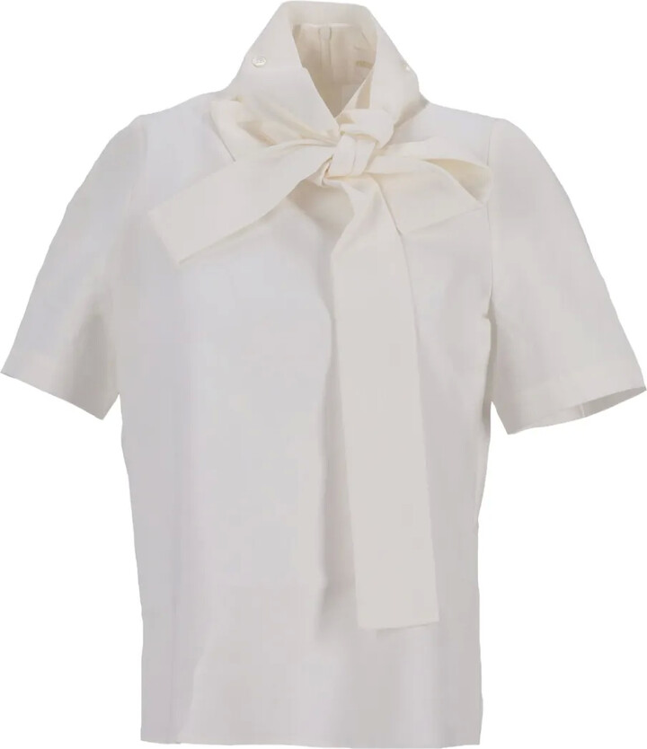SHUSHU/TONG Tie-Neck Blouse
