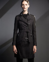 Thumbnail for your product : Burberry Trenchcoat w/ Quilted Leather Sleeves