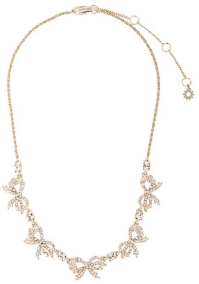 Marchesa Notte Crystal Bow Necklace