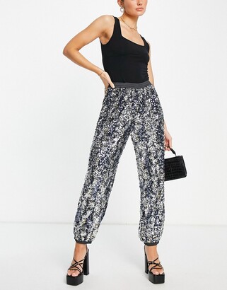 French Connection Womens Eleonore Printed Wide Leg Pants 